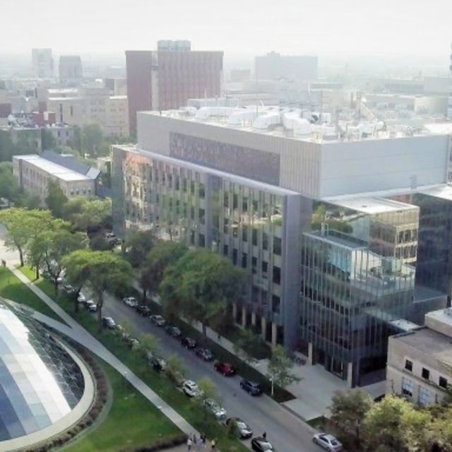 Arial view of campus